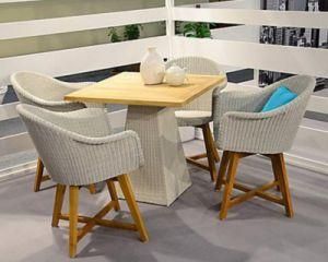 Outdoor PE Rattan New York New Style Dining Table Set, Rattan Garden Furniture Chairs and Table