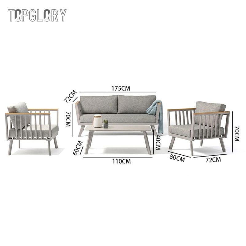 Wholesale High Quality Carton Package Garden Sofa Big Loading Patio Couch Outdoor Sofa Set
