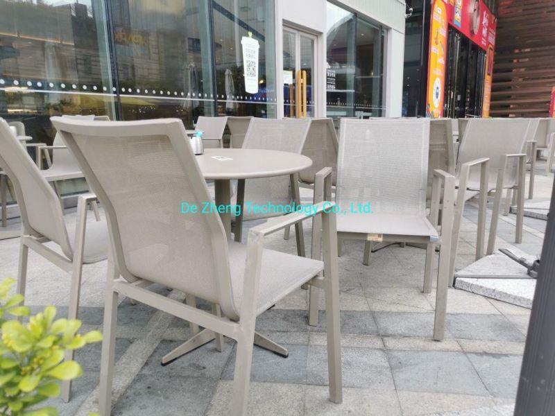 New Arrival 6 Seater Garden Wicker Rattan Chair Dining UV-Resistant WPC Outdoor Modern Garden Dining Sets