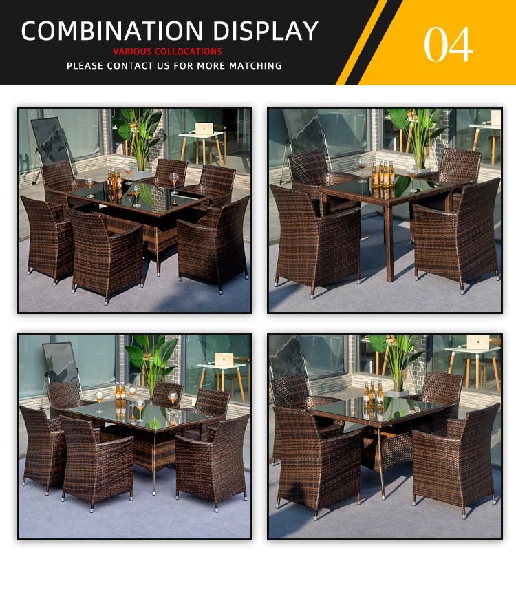 Outdoor Set Rattan Bistro Chair and Coffee Table