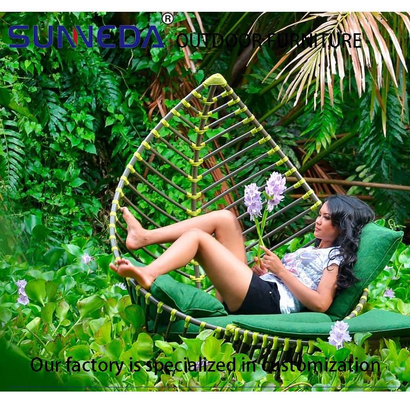 Home Garden Rain Proof Big Practical Useful Teak Leisure Wood Leg Sofa