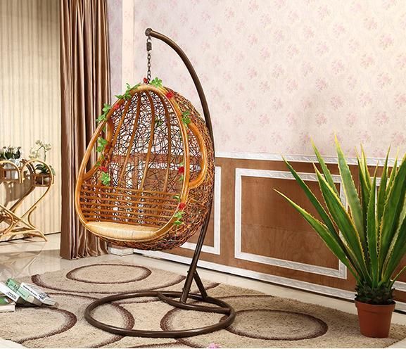 Drop Terrace Living Room Garden Hotel Cane Hanging Swing Chair