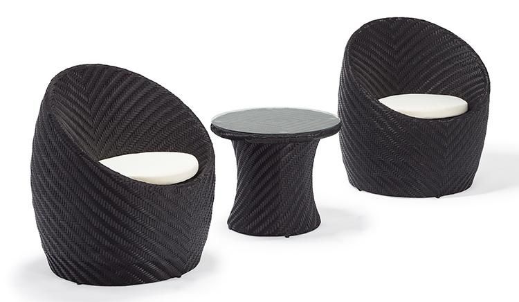 3PCS Garden Chair Rattan Outdoor Handmade Lounge Furniture Luxury China