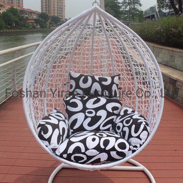 Outdoor Single Seat Garden Furniture Rattan Patio Swings Hanging