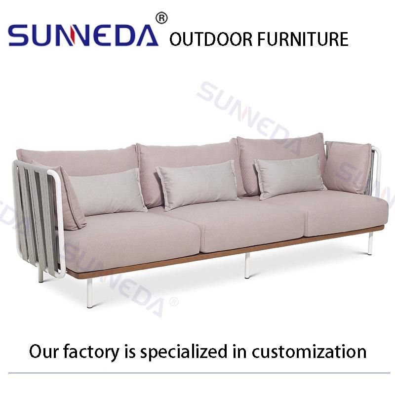 Aluminum Frame Round Tube Furniture Outdoor Chair Garden Sofa Furniture