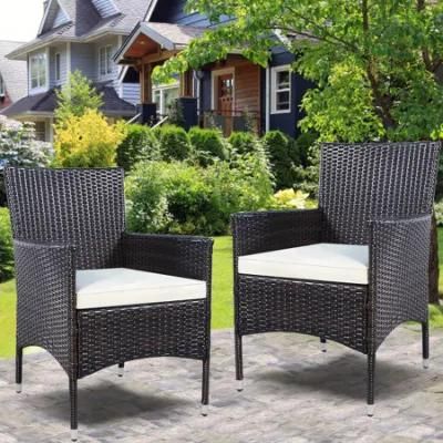 Bistro Hot Sale Garden Aluminium Rattan Stackable Chair From Foshan