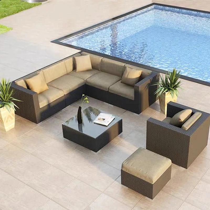 Outdoor Garden Patio Furniture Sun Bed Rattan Chaise Lounge