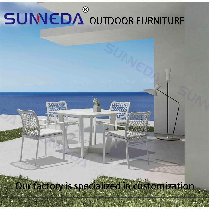 colorful PE Wicker Plastic Wicker Metal Frame Simple Chairs