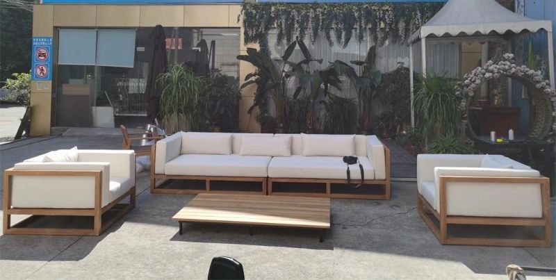 Modern Style Wooden Garden Outdoor Patio Outdoor Wooden Furniture Sofa Set