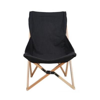 Wooden Leisure Moon Lounge Chair