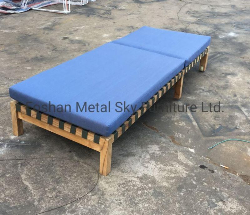 Outdoor Garden Hotel Restaurant Villa Patio Courtyard Aluminum Chaise Lounge