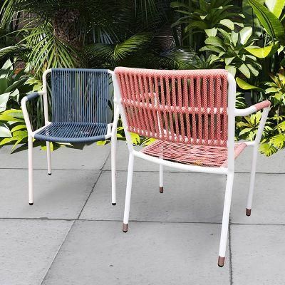 Unfolded OEM Carton Foshan Rattan Restaurant Furniture Leisure Outdoor Chair Hot Sale