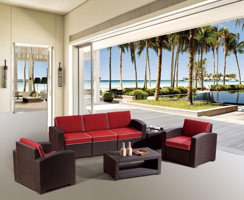 PP Injection Rattan Sofa for Outdooor