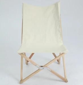Canvas Camping Chair Wooden Frame