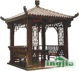 Wood Patio Garden Antiqued Classical Outdoor Gazebo Furniture (SC-Y004)