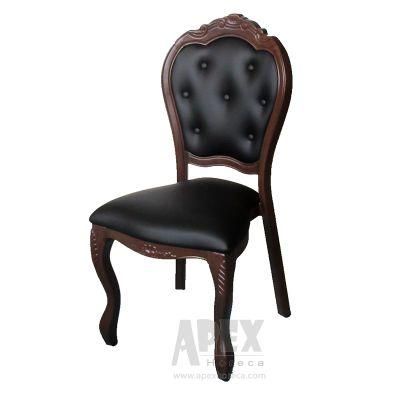 Hotel Banquet Cheap Price Aluminum Wedding Events Party Upholstery Dining Chair