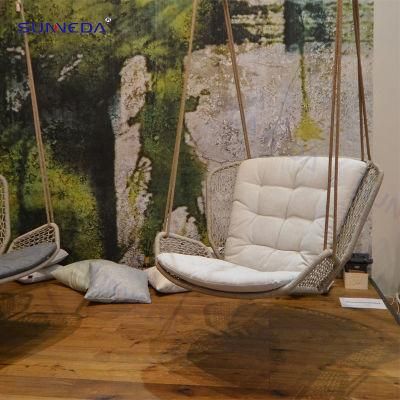 Honeycomb Flower Shape Hanging Chair Round Rope Swing Chair
