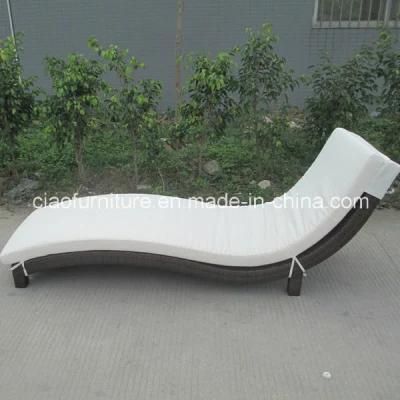 Hotel Sunbed Furniture Outdoor Rattan Lounger (CF739)