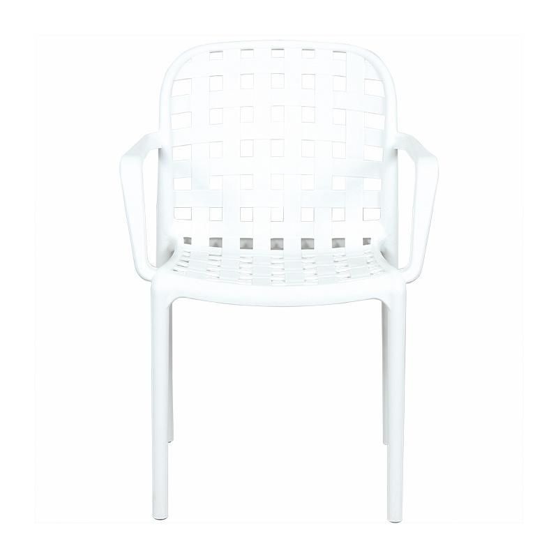 Rikayard High Quality Modern Cheap Wholesale Rome Dining Arm PP Plastic Chair