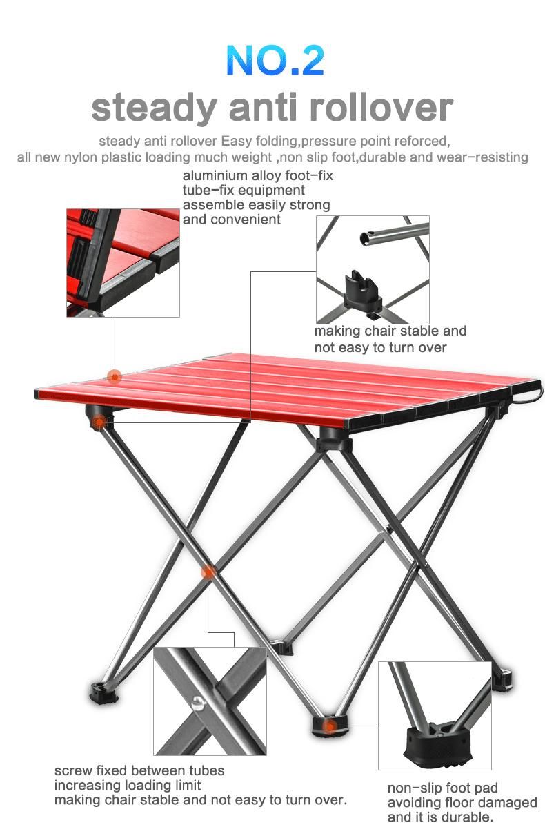 Wholesale Camping Aluminium Cheap Portable Folding Picnic Table
