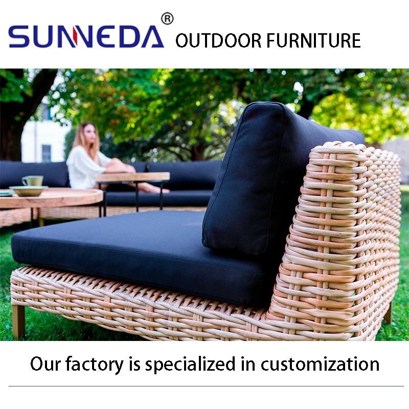Leisure Garden Sofa Set with PE Rattan and Olivin Waterproof Cloth
