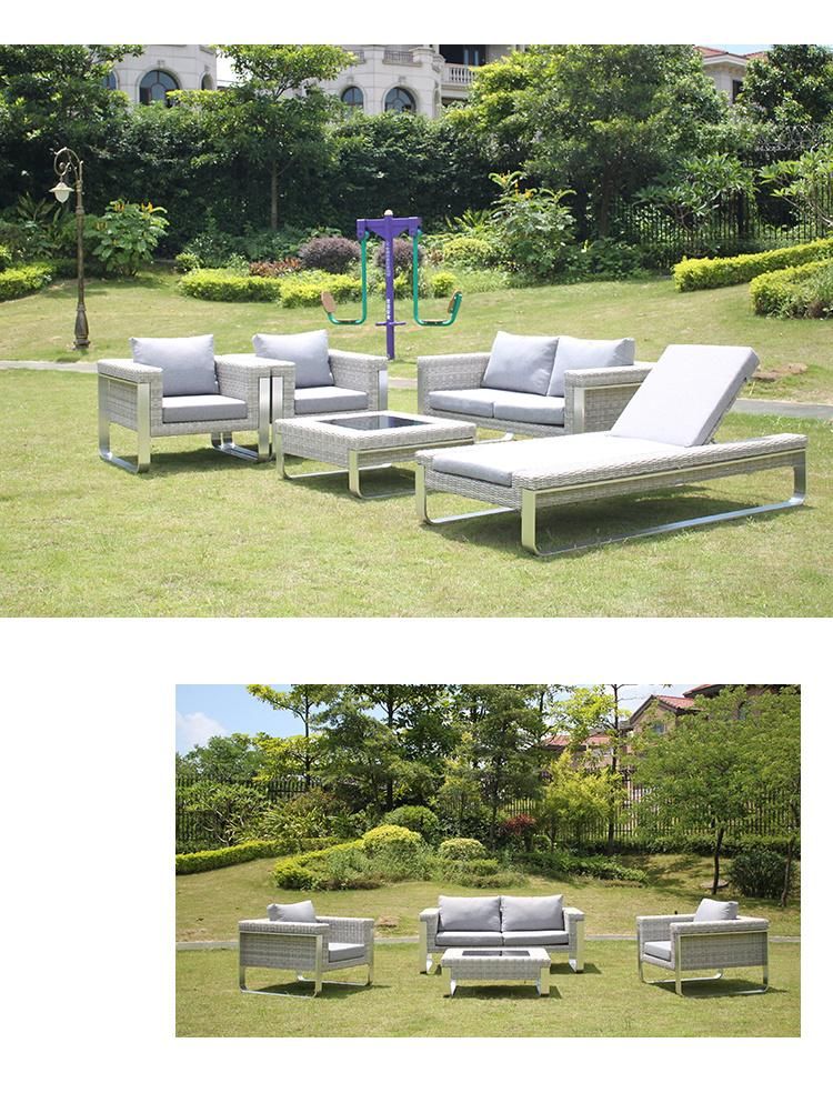 Patio Garden Lounge Rattan Wicker Three Seater Outdoor Sofa