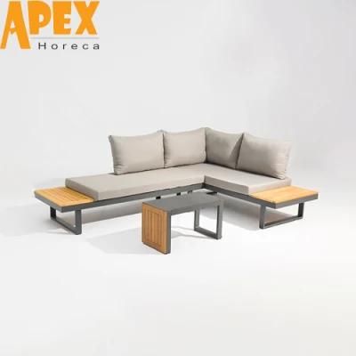 Outdoor Comfort Garden Furniture Combination Set Aluminum Sofa Bed Wholesale