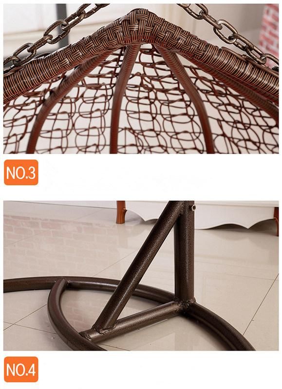 Custmized Metal Double Seat Hanging Egg Swing Chair