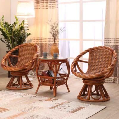 Indoor Restaurant Leisure Rattan Chair Wicker Rocking Chair