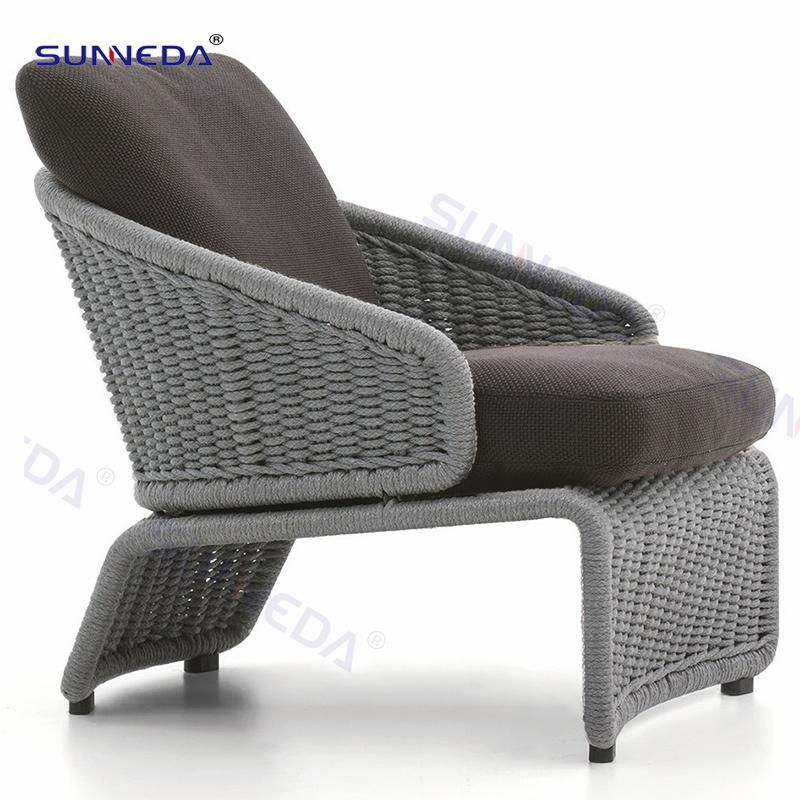 Garden Aluminium Outdoor Rattan Chair Lounger Beach Chaise Lounger