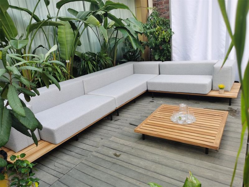 New Style Wooden Garden Outdoor Patio Outdoor Wooden Furniture Sofa