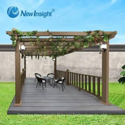 3m*3m Maintenance-Free Wood Plastic Composite WPC Gazebo Pergola