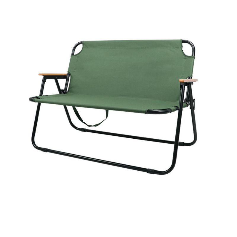 Portable Leisure Backrest Armchair Outdoor Folding Double Chair Aluminum Alloy Wyz19474