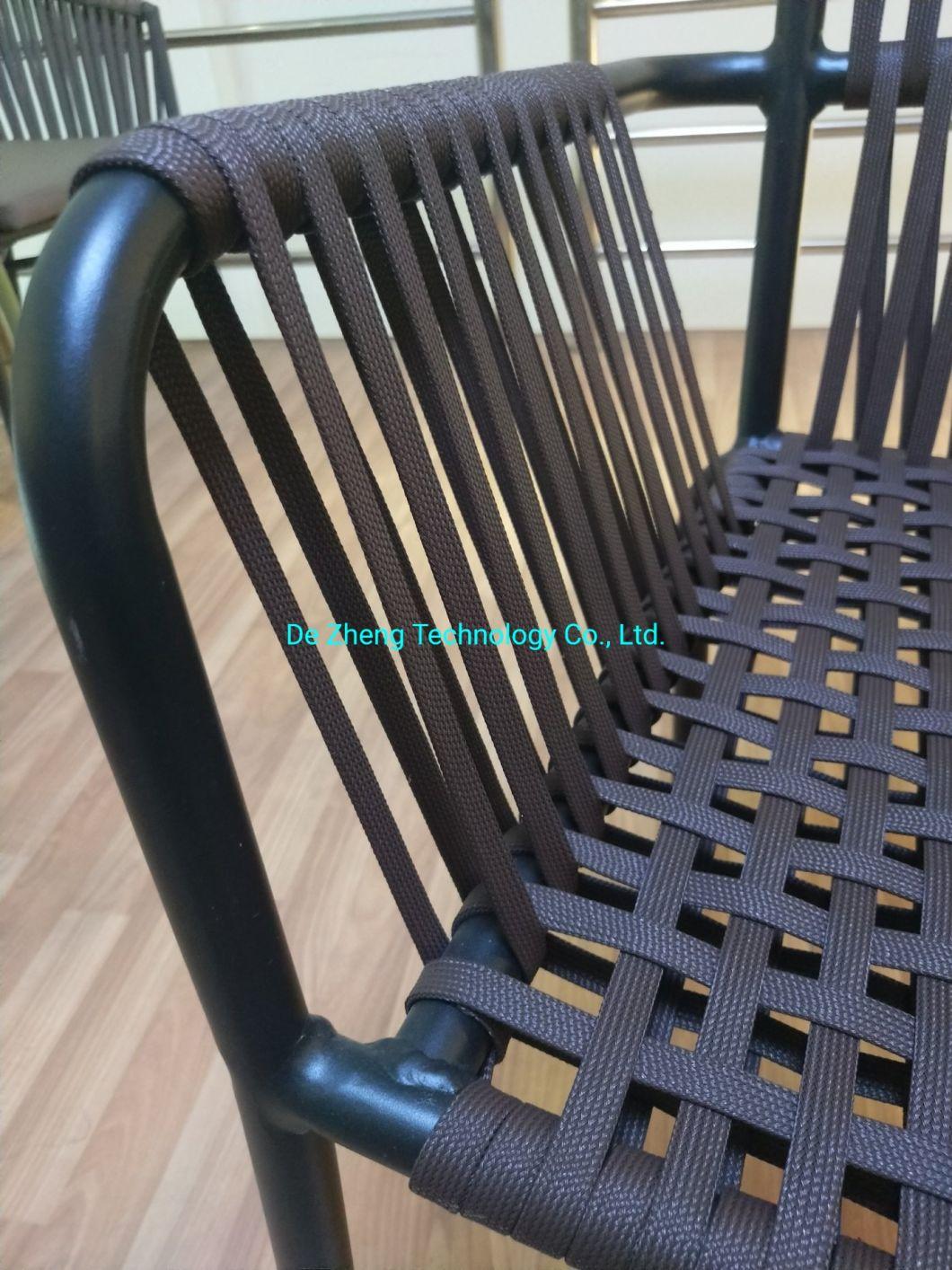 Waterproof Modern Style Leisure Commercial Hotel Dining Restaurant Rattan Outdoor Dining Chair (accept customized)