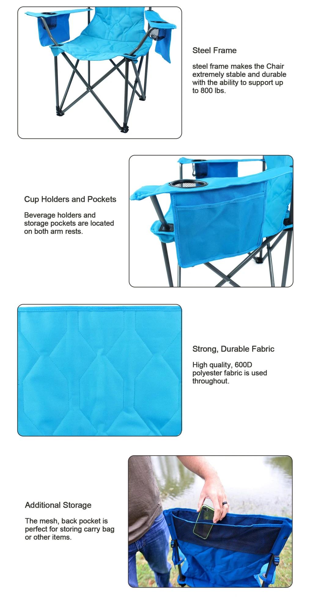 Wholesale Aluminum Lightweight Alloy Folding Chair with Armrest Outdoor