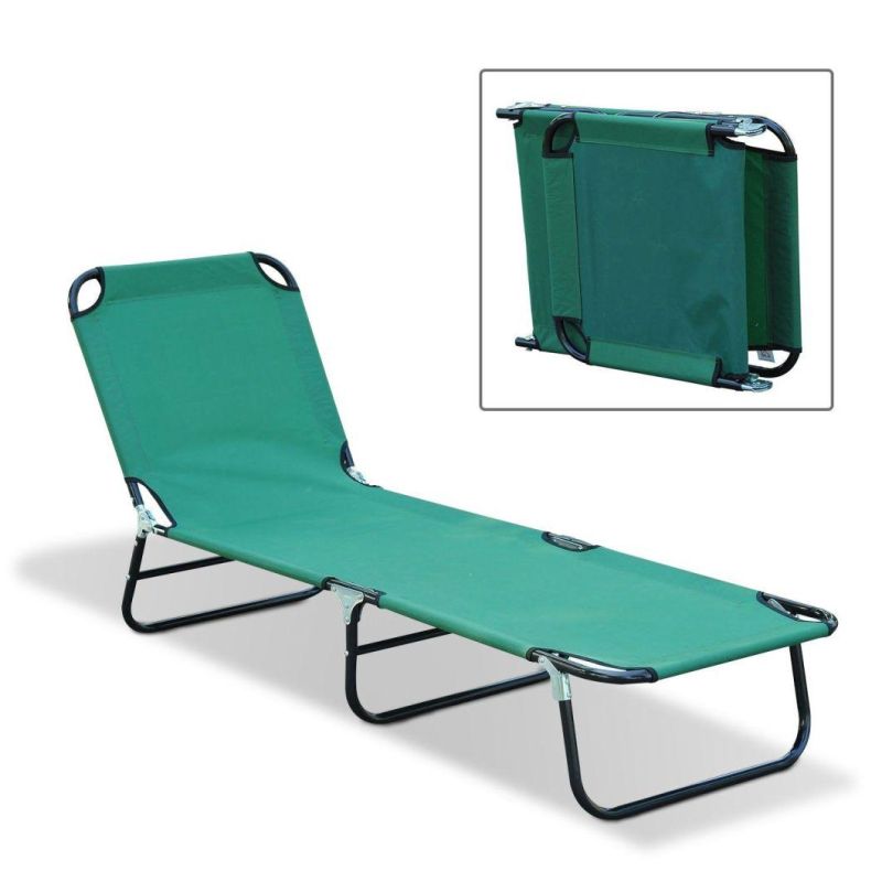 Portable 24.5" W Military Cots, Fold up Bed, Hiking Travel Camping Bed in Green with Free Bag