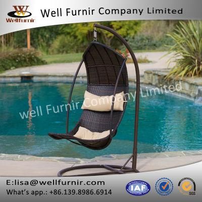 2018 Well Furnir Wicker Swing Chair with Stand (WF-17008)