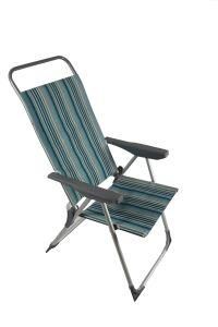 5 Gear Folding Chair High Back Beach Chair Colorful Stripes