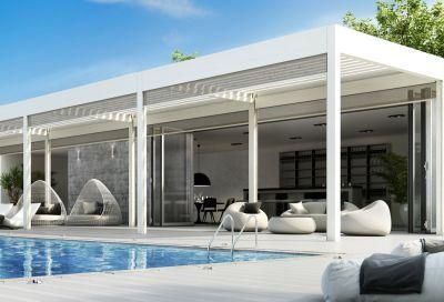 Waterproof Motorized Louvers Swimming Pool Aluminum Gazebo