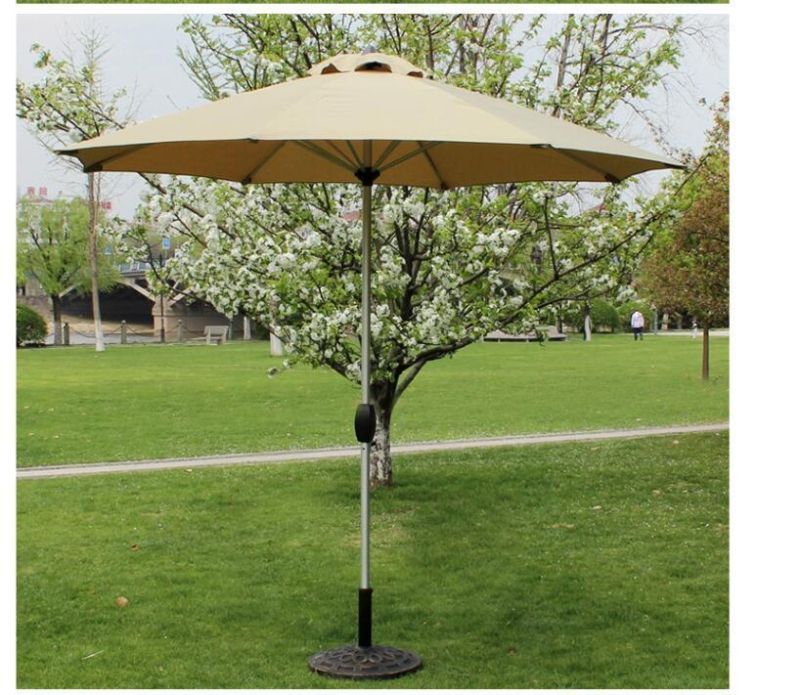 Outdoor Garden Umbrella Adjustable Beach Parasol Pool Solar Parasol