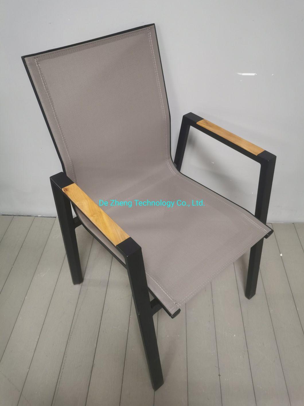 New Arrival 6 Seater Garden Wicker Rattan Chair Dining UV-Resistant WPC Outdoor Modern Garden Dining Sets