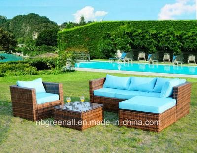 Hot Kd Style Patio Wicker Hotel Garden Outdoor Rattan Sectional Sofa Furniture