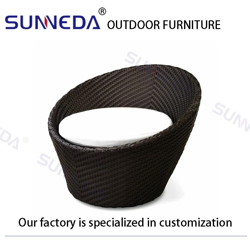 Hotel New Design Waterproof Durable Weaving PE Rattan Outdoor Furniture Set