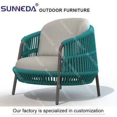 Rattan Aluminum Outdoor Garden Furniture / Outdoor Table &amp; Chair Set