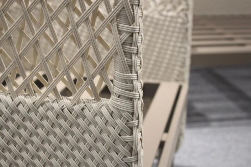 Restaurant Bar Darwin Wrapped Paper/ Carton Box Grey Garden Corner Rattan Sofa Set