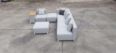 Cafe Restaurant Darwin China Aluminum Set Metal Couch Garden Sofa Hot Sale