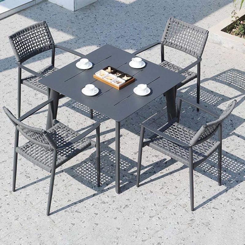 Hotel Patio Rope Chair Garden Balcony Dining Furniture