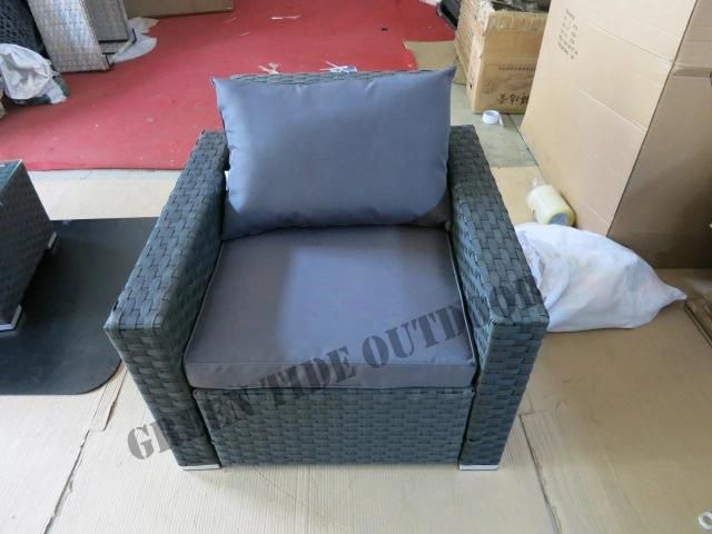 Classic Outdoor Garden Rattan Furniture Wicker Woven Sofa Set 4PCS for Hotel Home