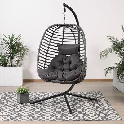 China Patio Customized OEM Foshan Chair Outdoor Single Seat Swing Garden Swings