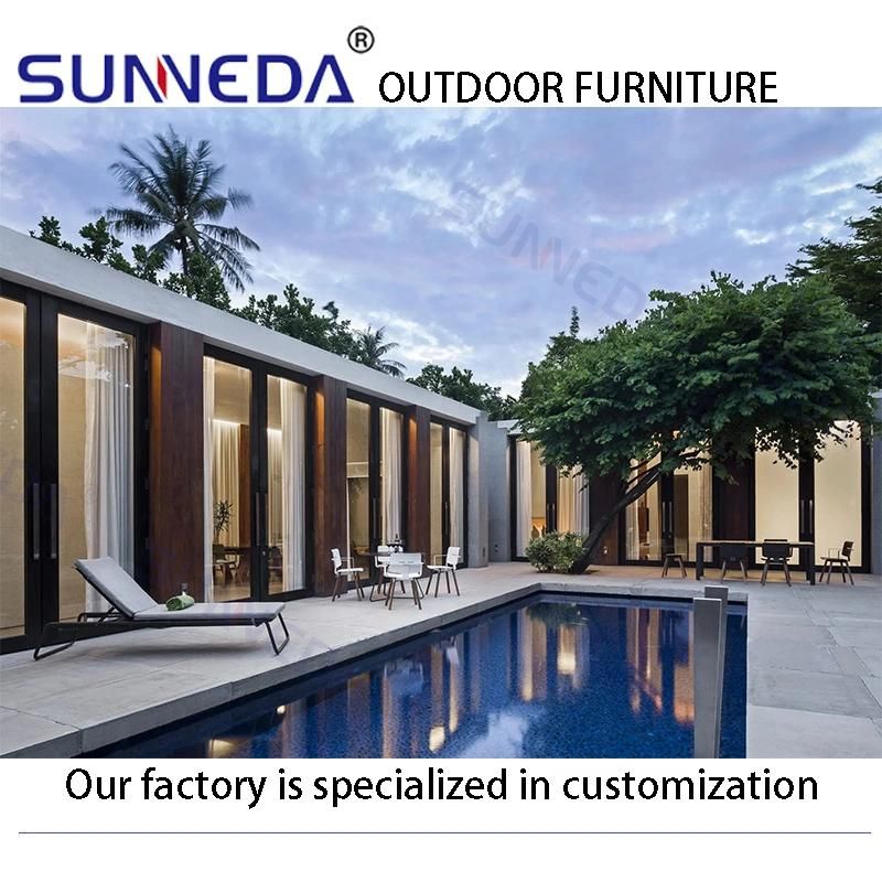 Waterproof Popular Wholesale Beach Pool Terrace Sun Outdoor Lounger Set